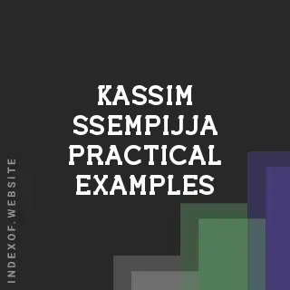 Kassim Ssempijja Practical Examples | Indexof
