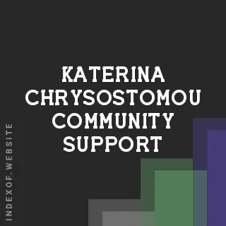 Katerina Chrysostomou Community Support | Indexof