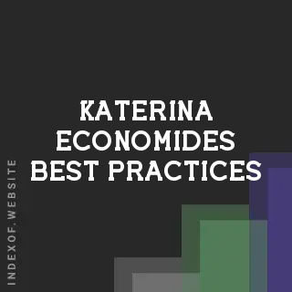 Katerina Economides Best Practices | Indexof