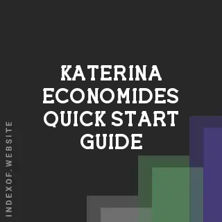 Katerina Economides Quick Start Guide | Indexof