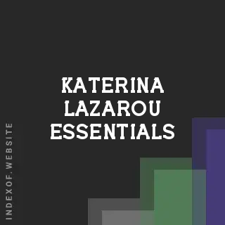 Katerina Lazarou Essentials | Indexof