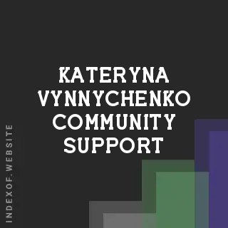 Kateryna Vynnychenko Community Support | Indexof