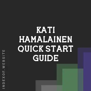 Kati Hamalainen Quick Start Guide | Indexof