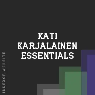 Kati Karjalainen Essentials | Indexof