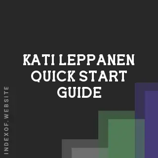 Kati Leppanen Quick Start Guide | Indexof