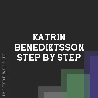 Katrin Benediktsson Step-by-Step | Indexof