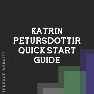 Katrin Petursdottir Quick Start Guide | Indexof