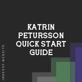 Katrin Petursson Quick Start Guide | Indexof