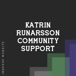 Katrin Runarsson Community Support | Indexof