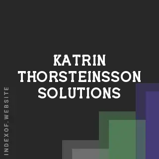 Katrin Thorsteinsson Solutions | Indexof