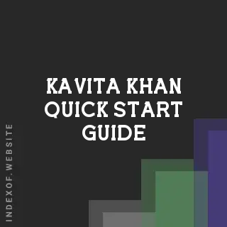 Kavita Khan Quick Start Guide | Indexof