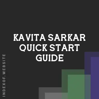 Kavita Sarkar Quick Start Guide | Indexof