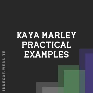 Kaya Marley Practical Examples | Indexof