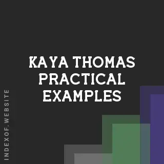 Kaya Thomas Practical Examples | Indexof