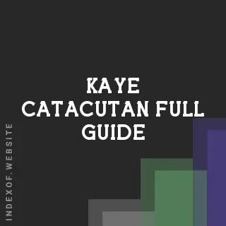 Kaye Catacutan Full Guide | Indexof