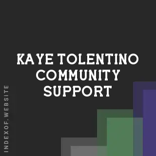 Kaye Tolentino Community Support | Indexof