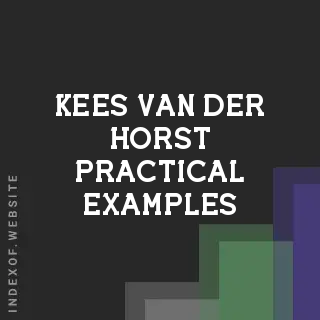 Kees van der Horst Practical Examples | Indexof