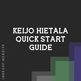 Keijo Hietala Quick Start Guide | Indexof
