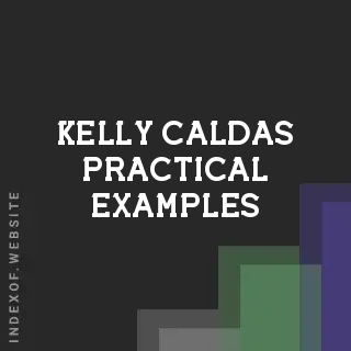 Kelly Caldas Practical Examples | Indexof