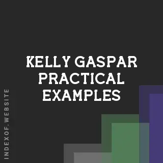Kelly Gaspar Practical Examples | Indexof