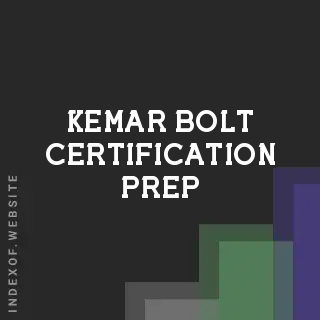 Kemar Bolt Certification Prep | Indexof