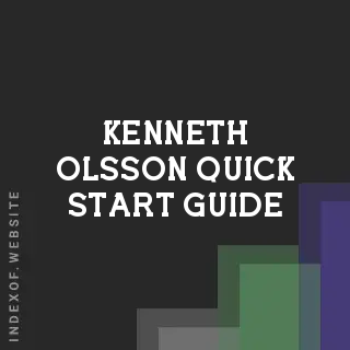 Kenneth Olsson Quick Start Guide | Indexof