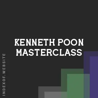 Kenneth Poon Masterclass | Indexof