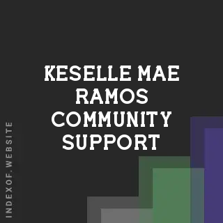 Keselle Mae Ramos Community Support | Indexof