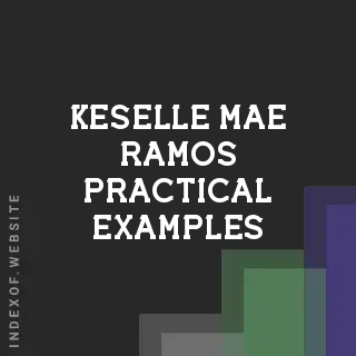 Keselle Mae Ramos Practical Examples | Indexof