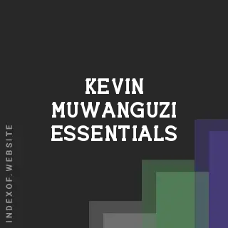 Kevin Muwanguzi Essentials | Indexof
