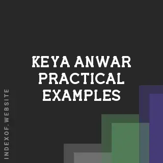 Keya Anwar Practical Examples | Indexof