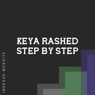 Keya Rashed Step-by-Step | Indexof