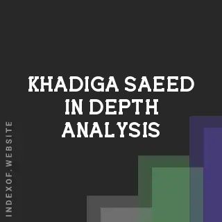 Khadiga Saeed In-Depth Analysis | Indexof