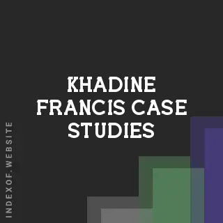 Khadine Francis Case Studies | Indexof