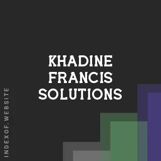 Khadine Francis Solutions | Indexof