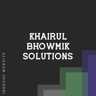 Khairul Bhowmik Solutions | Indexof
