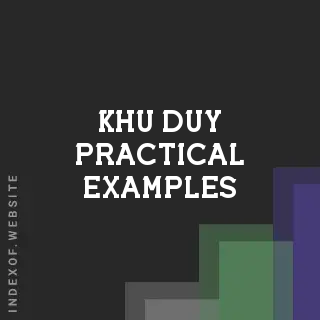 Khu Duy Practical Examples | Indexof