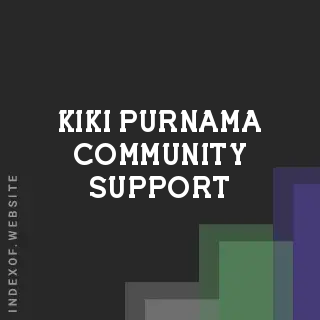 Kiki Purnama Community Support | Indexof