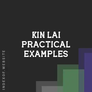 Kin Lai Practical Examples | Indexof