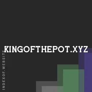 kingofthepot.xyz by Hsin-yi Tien site -  Indexof