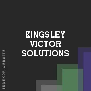 Kingsley Victor Solutions | Indexof