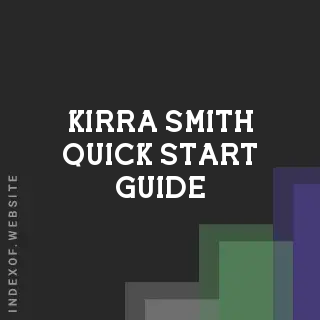 Kirra Smith Quick Start Guide | Indexof