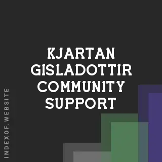 Kjartan Gisladottir Community Support | Indexof