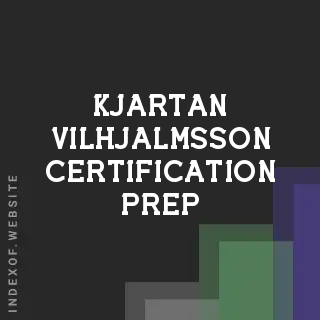 Kjartan Vilhjalmsson Certification Prep | Indexof