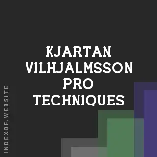 Kjartan Vilhjalmsson Pro Techniques | Indexof