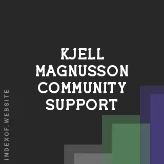 Kjell Magnusson Community Support | Indexof
