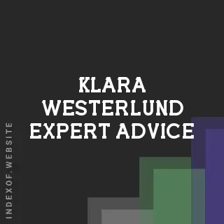 Klara Westerlund Expert Advice | Indexof