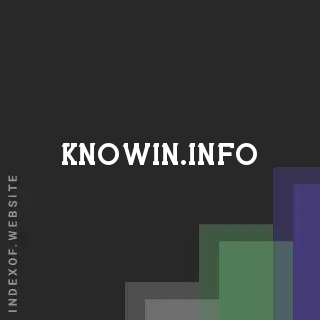 knowin.info by Dadan Laksana site -  Indexof