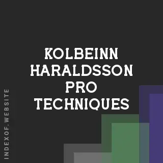 Kolbeinn Haraldsson Pro Techniques | Indexof