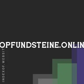 kopfundsteine.online by Sami El-Tahir site -  Indexof